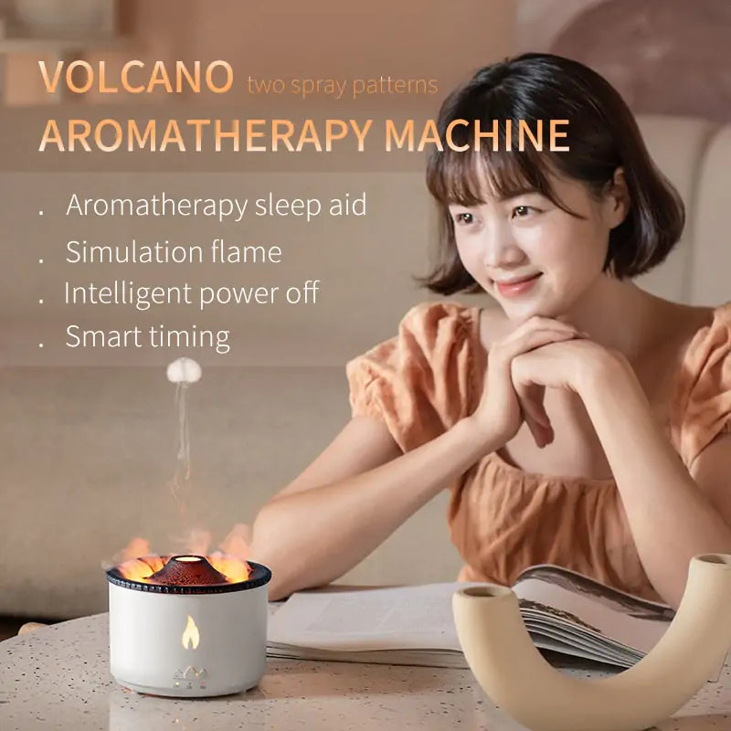 Flame Aroma Diffuser Essential Oil